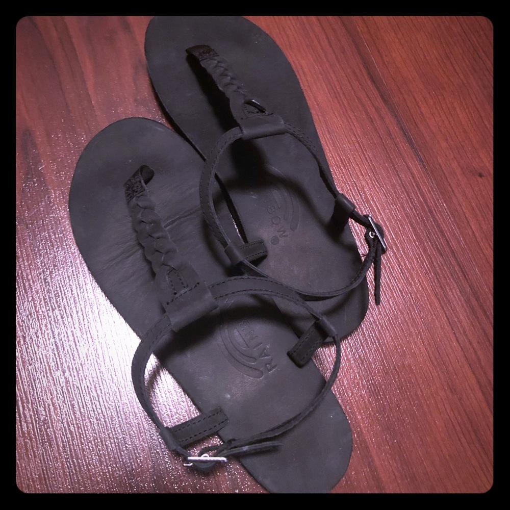Black Rainbow Sandals
